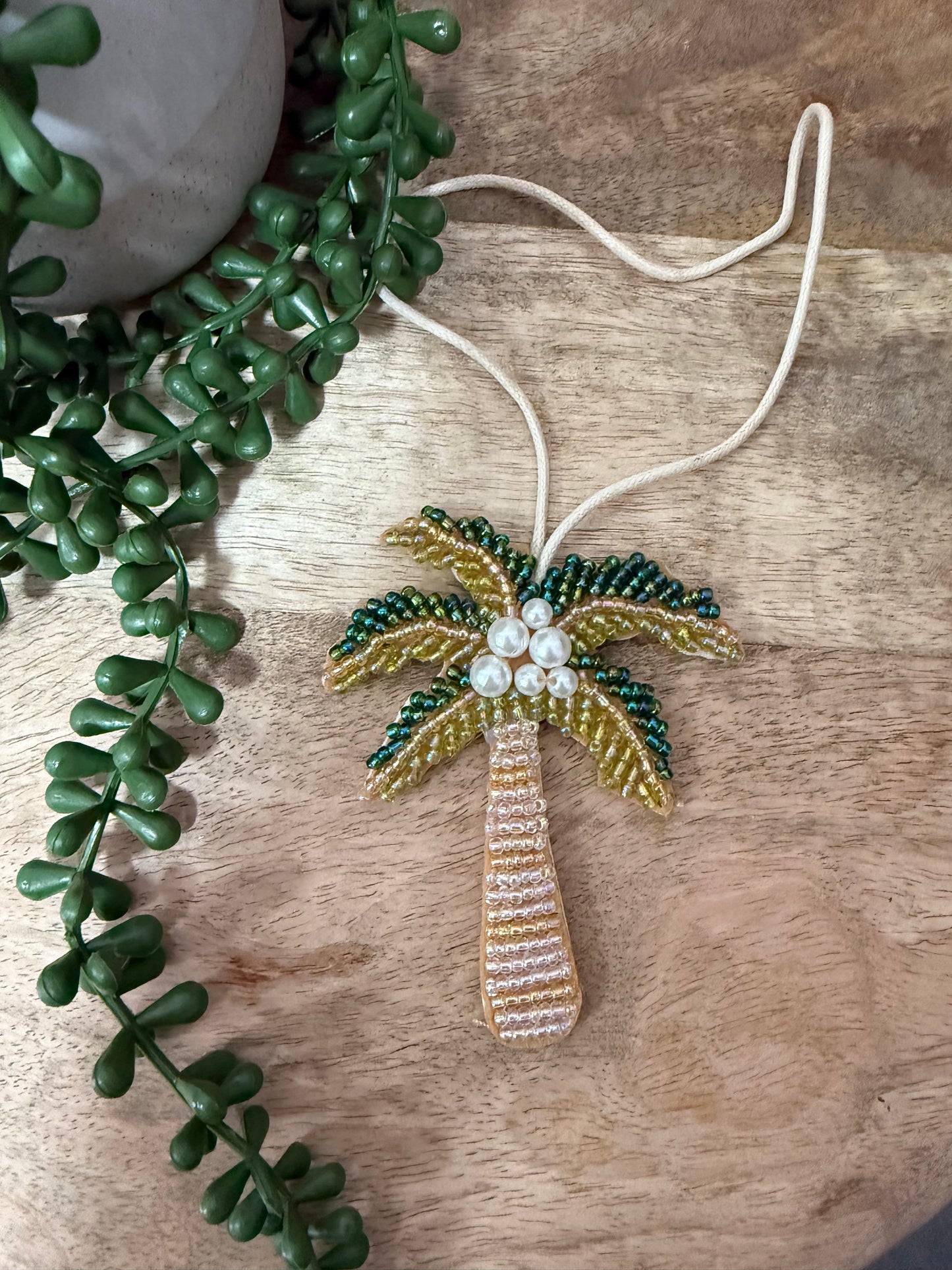 Beaded Palm Charm