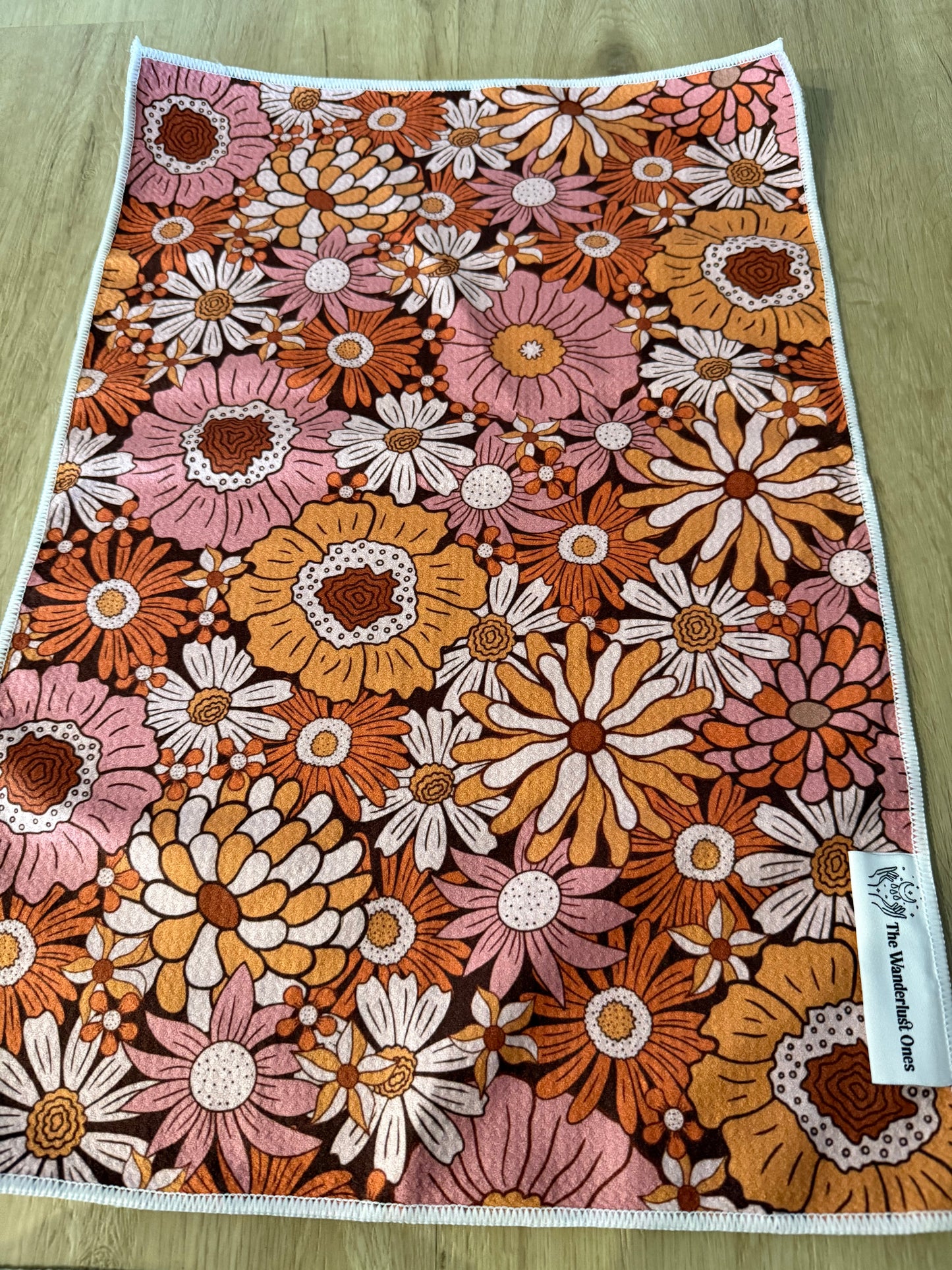 Quick Dry Tea Towel - Retro Florals