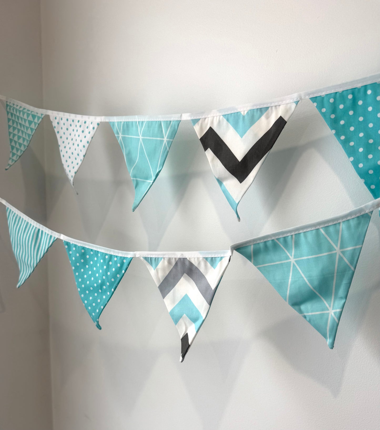 Triangle Bunting - Aqua