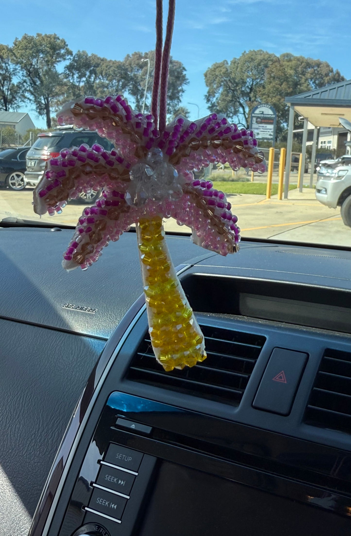 Beaded Palm Charm
