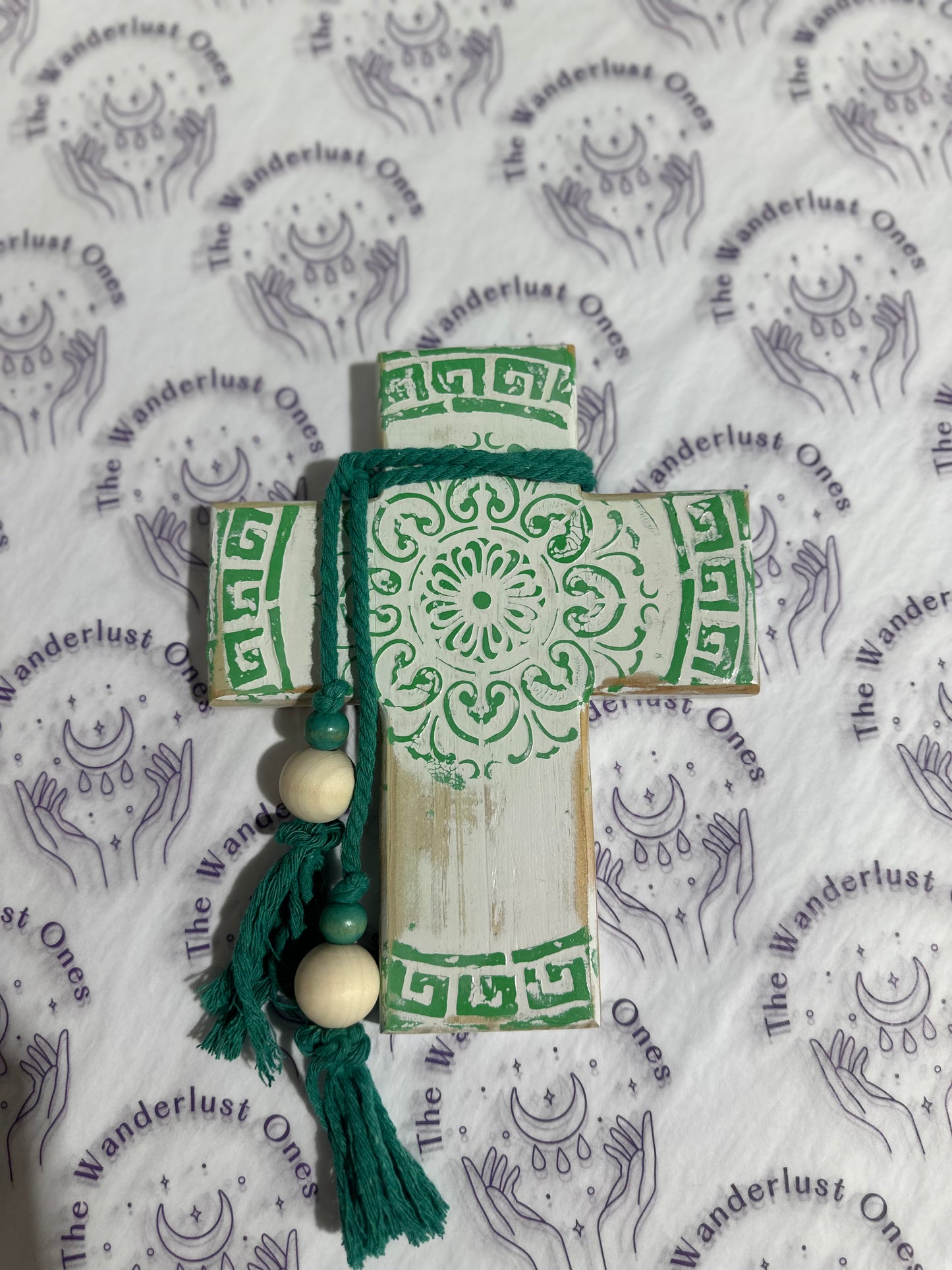 Rustic Cross With Tassel Wall Art