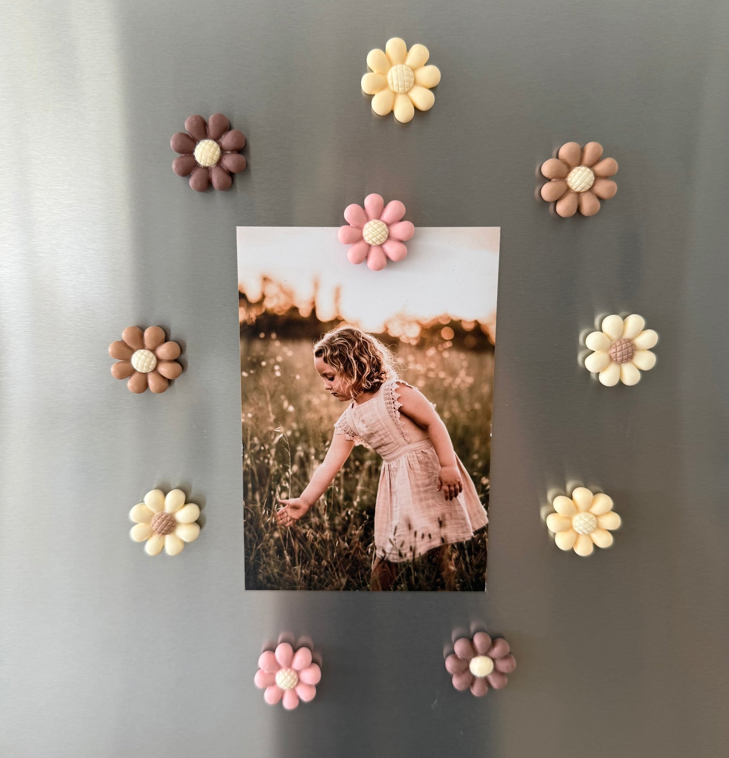 Flower Fridge Magnets -10pack