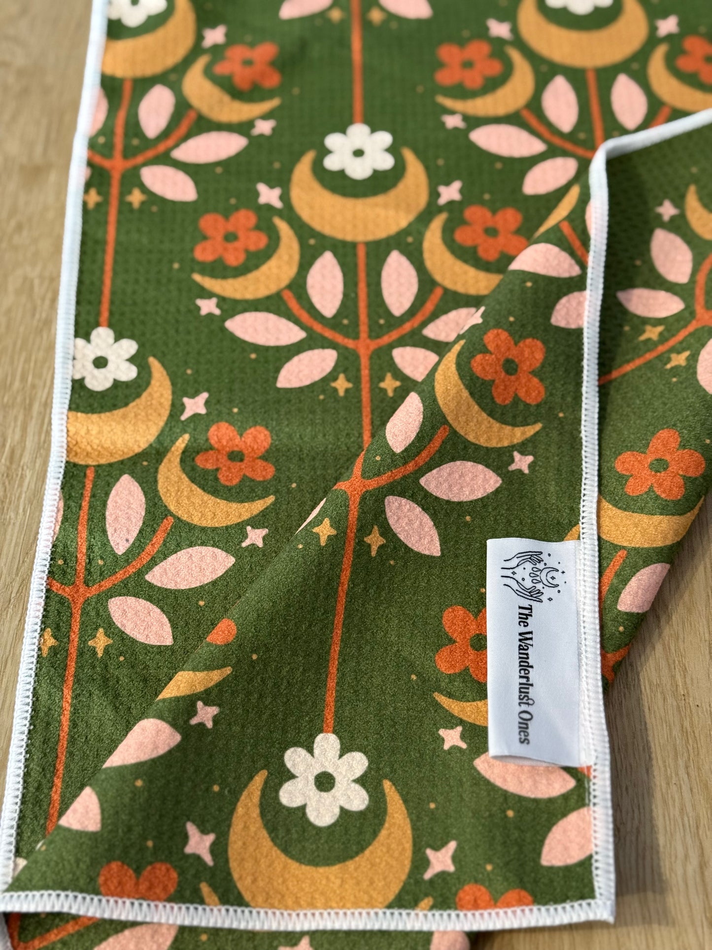 Quick Dry Tea Towel - Crescent Garden