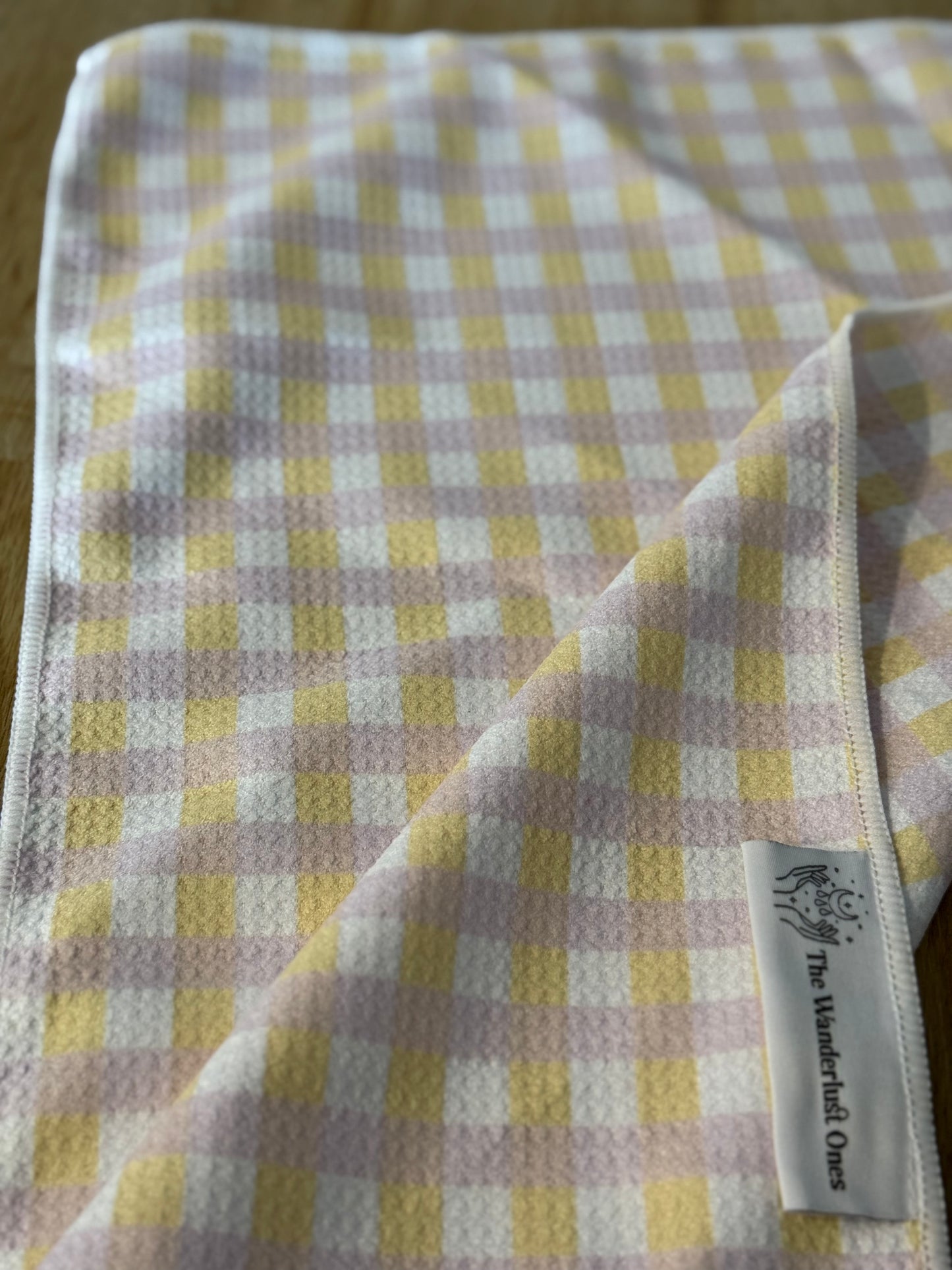 Quick Dry Tea Towel - Lemon Sherbet Check