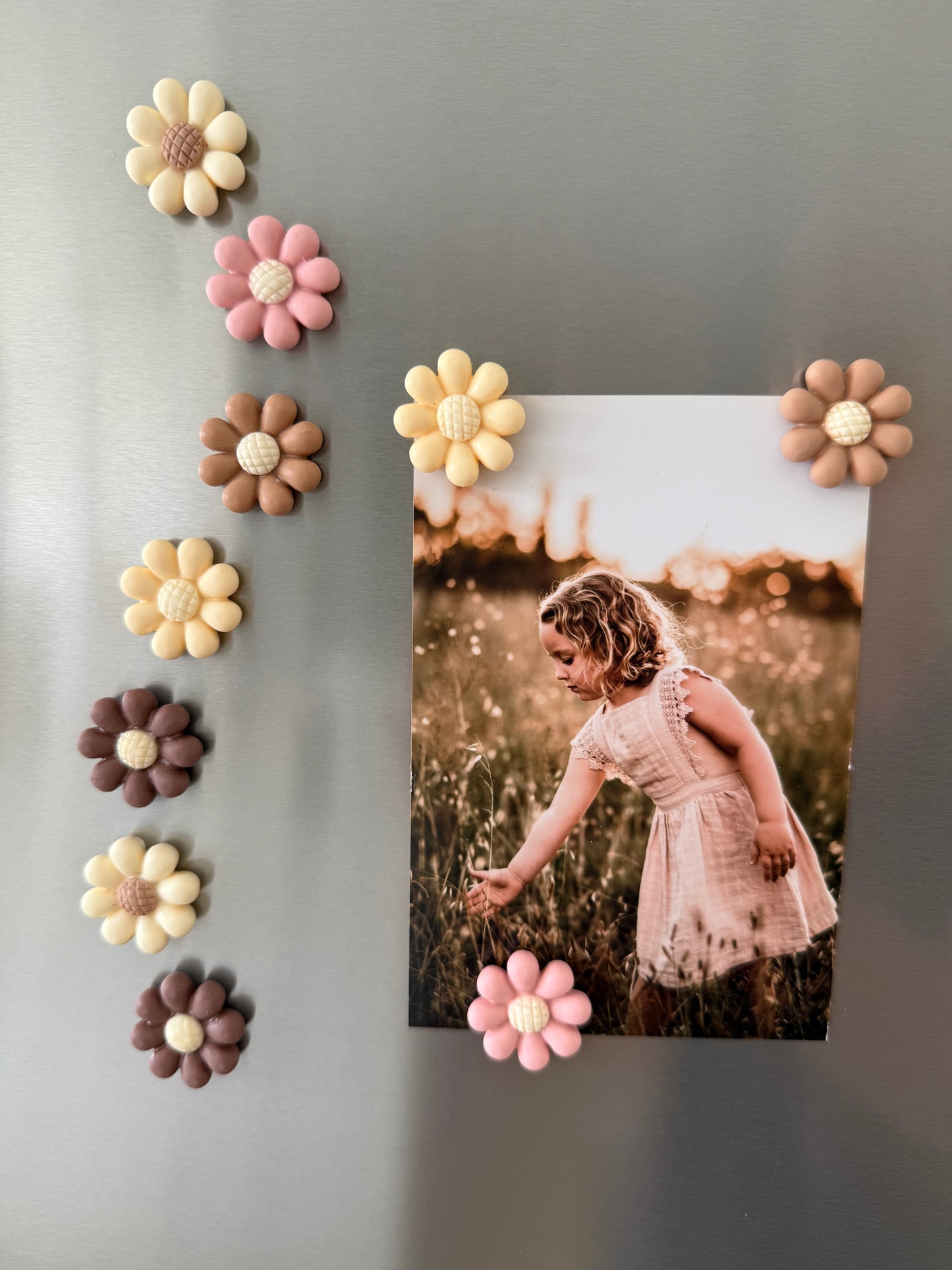 Flower Fridge Magnets -10pack