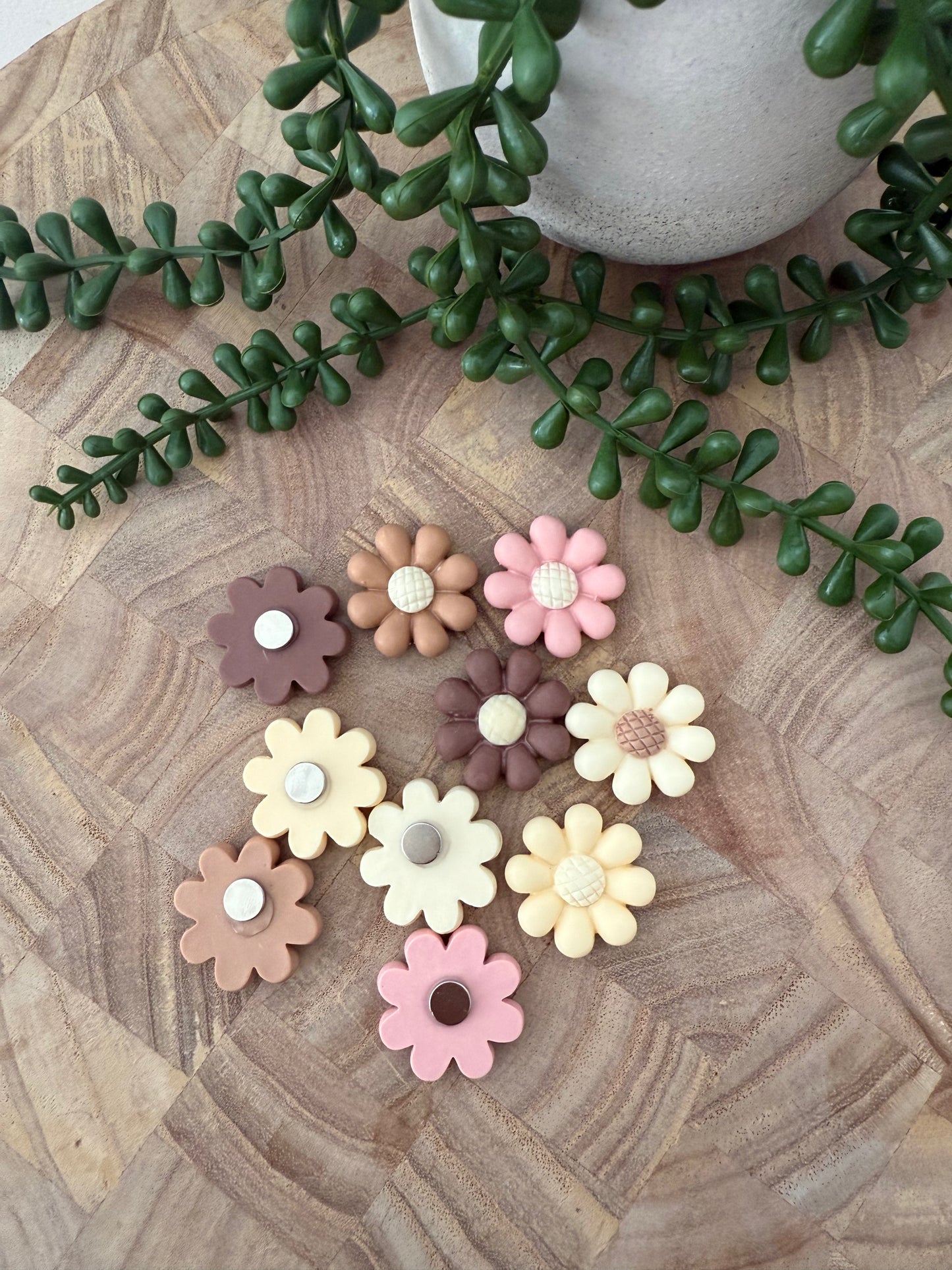 Flower Fridge Magnets -10pack