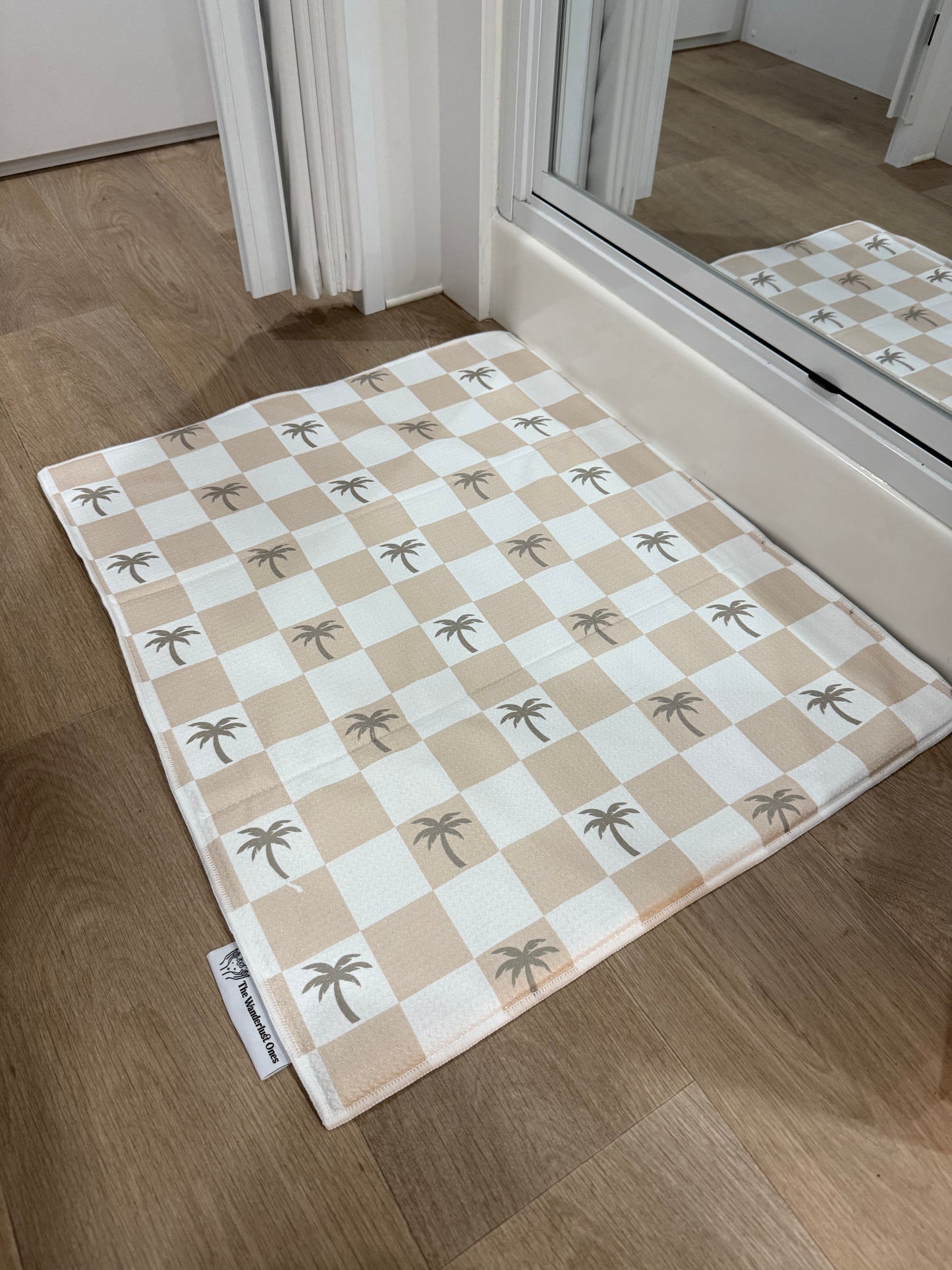 The BEST Bath Mat - Plaid Palms