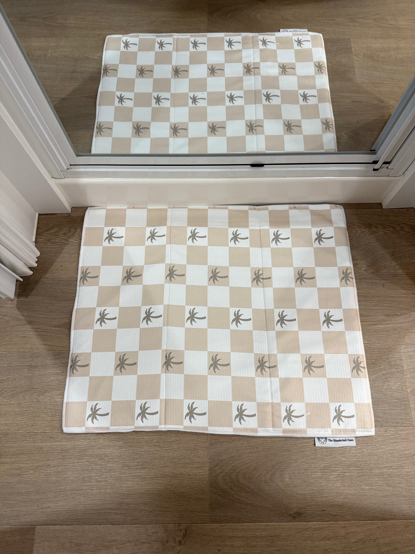 The BEST Bath Mat - Plaid Palms