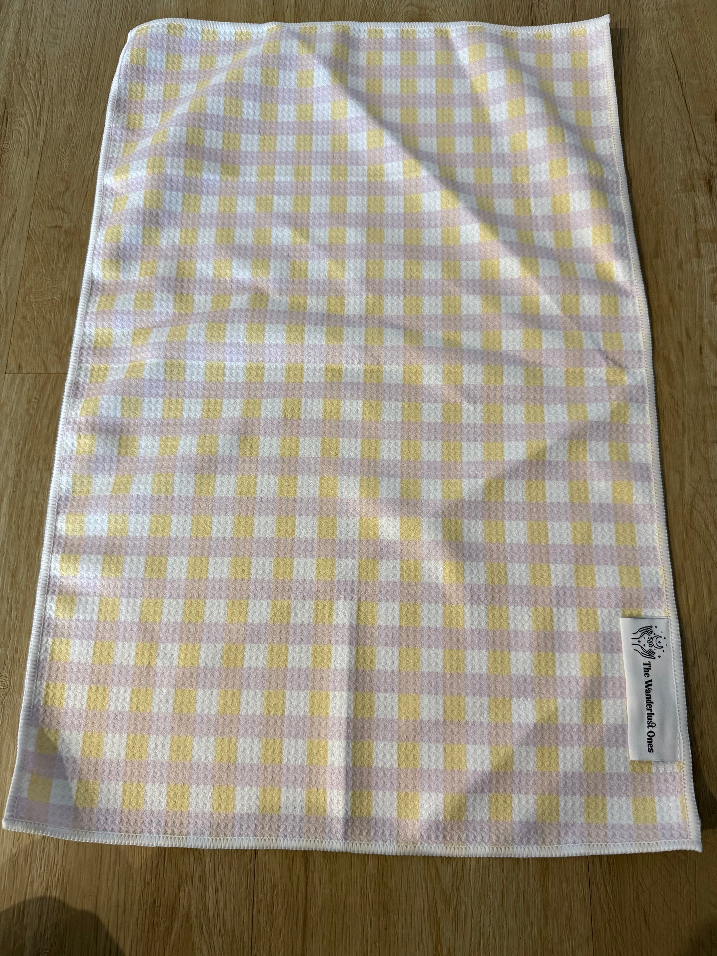 Quick Dry Tea Towel - Lemon Sherbet Check
