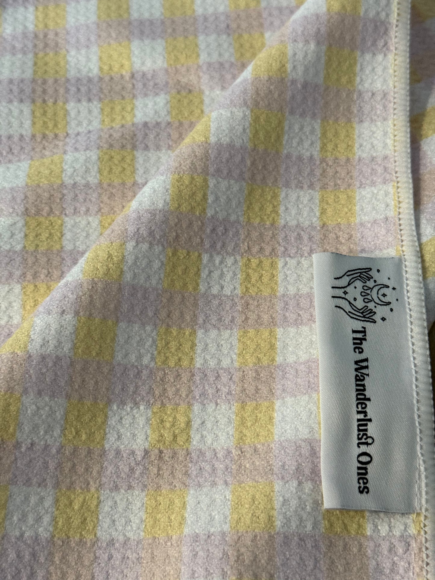 Quick Dry Tea Towel - Lemon Sherbet Check