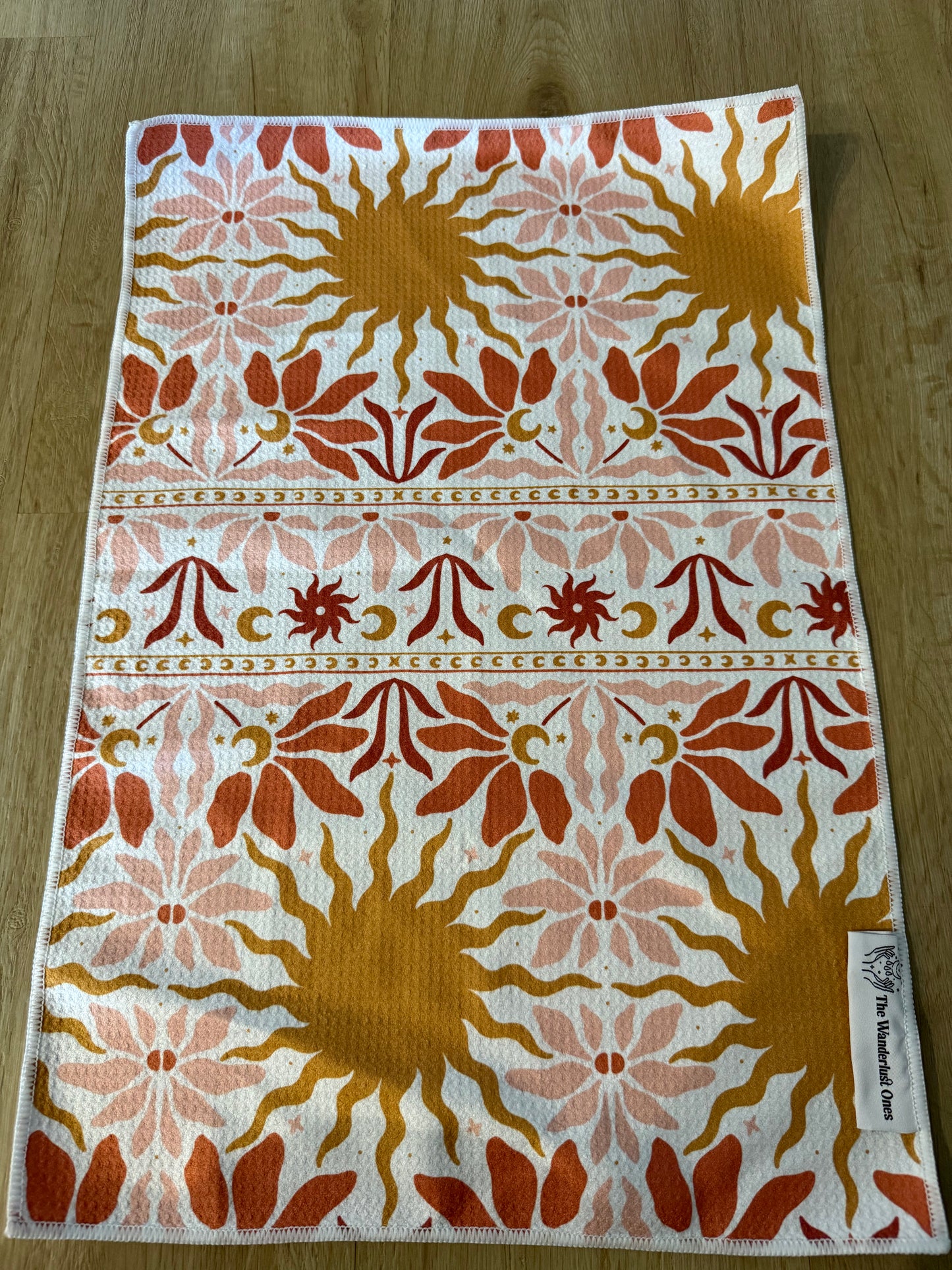 Quick Dry Tea Towel - Golden Suns