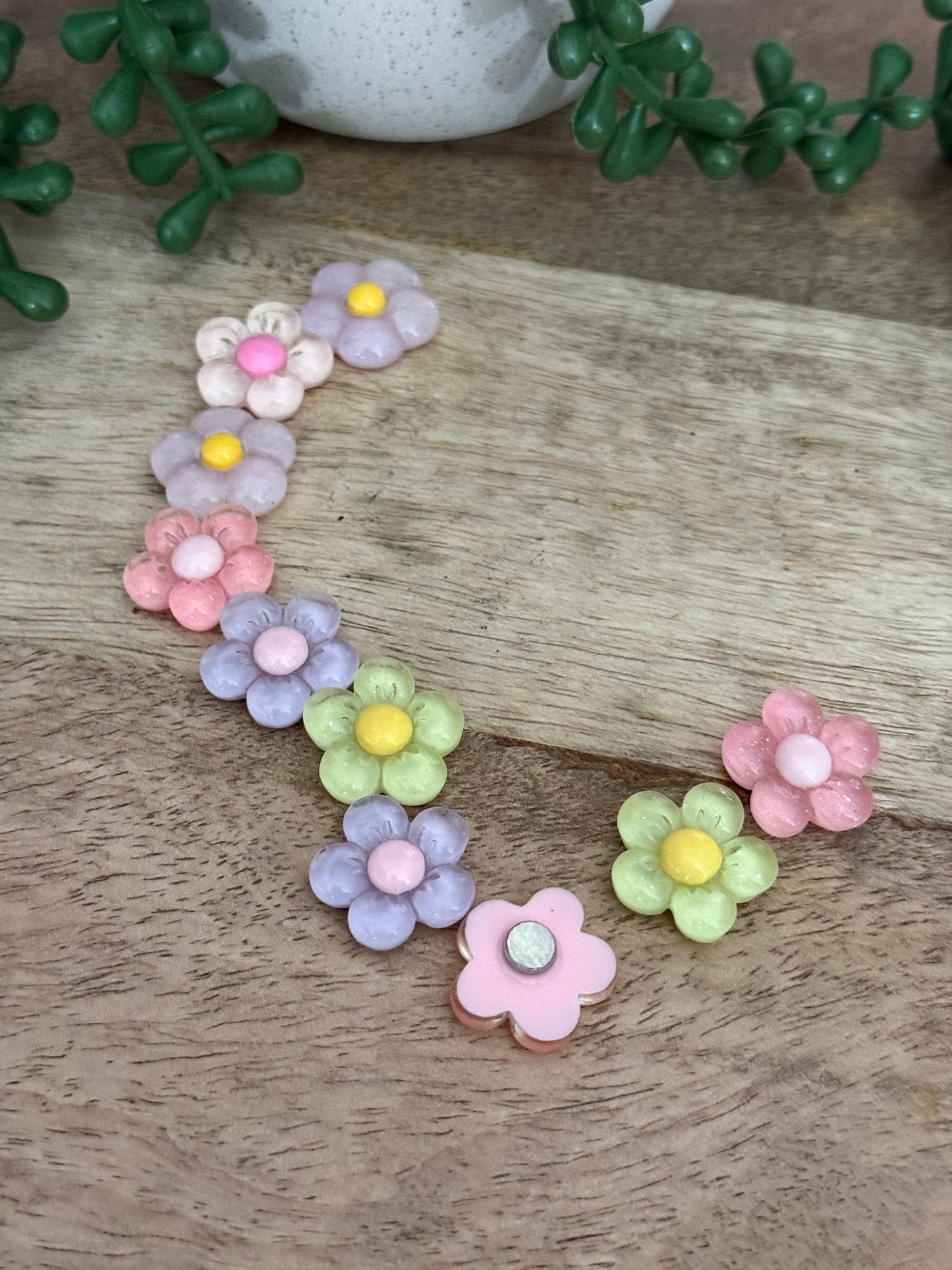 Tiny Flower Fridge Magnets -10pack