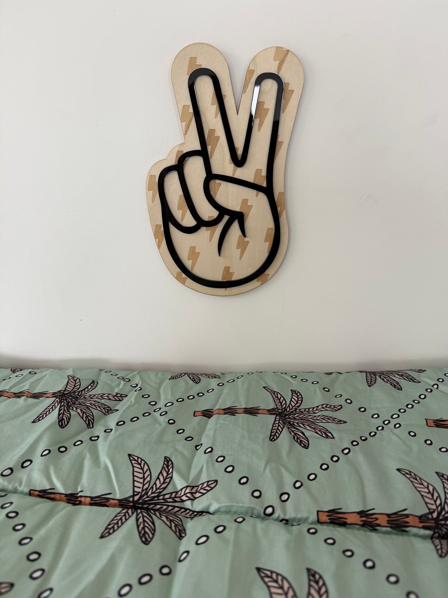 Lightning Peace Wall Art