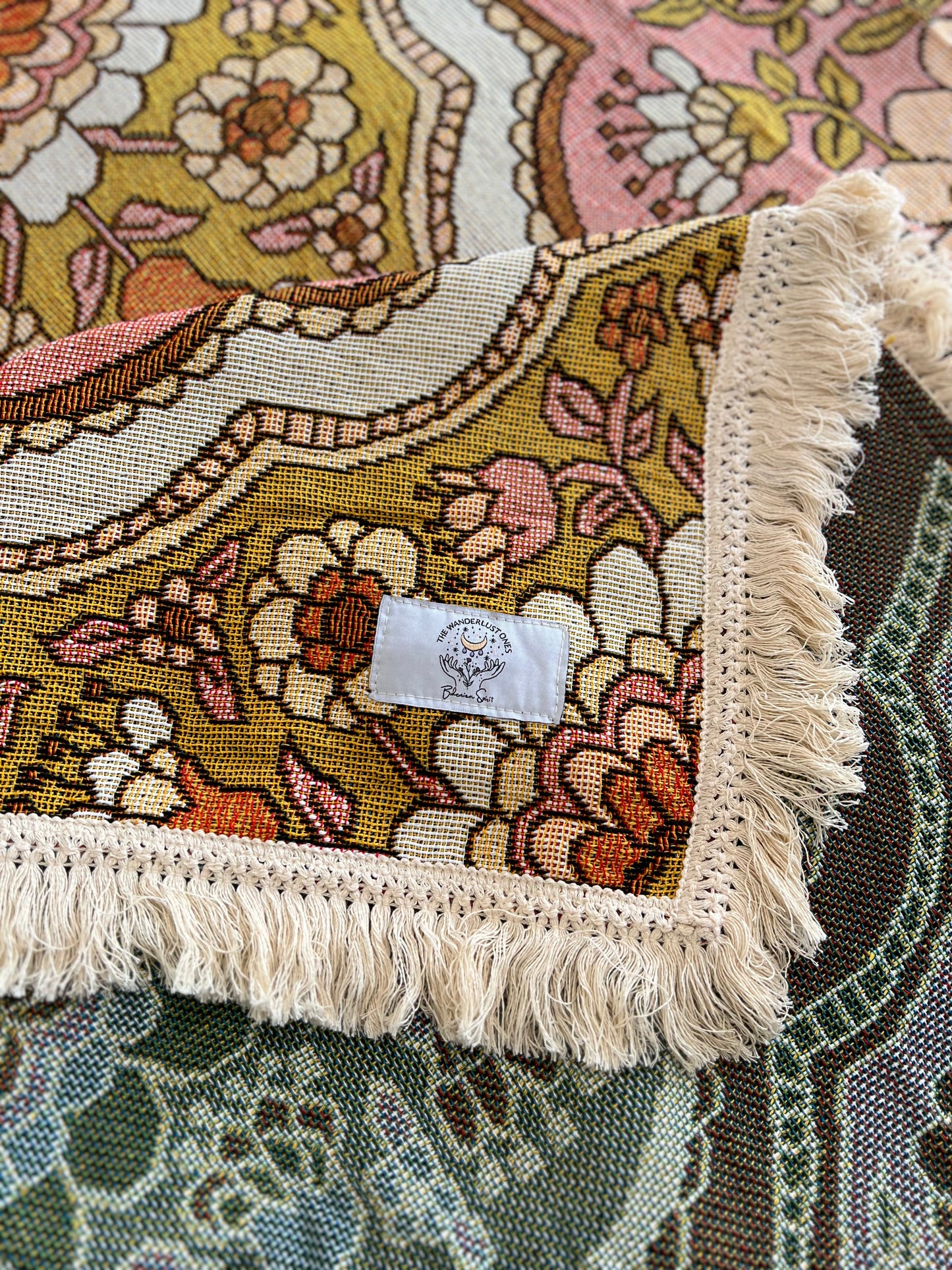 Retro Light Toned Cotton Rug/Blanket