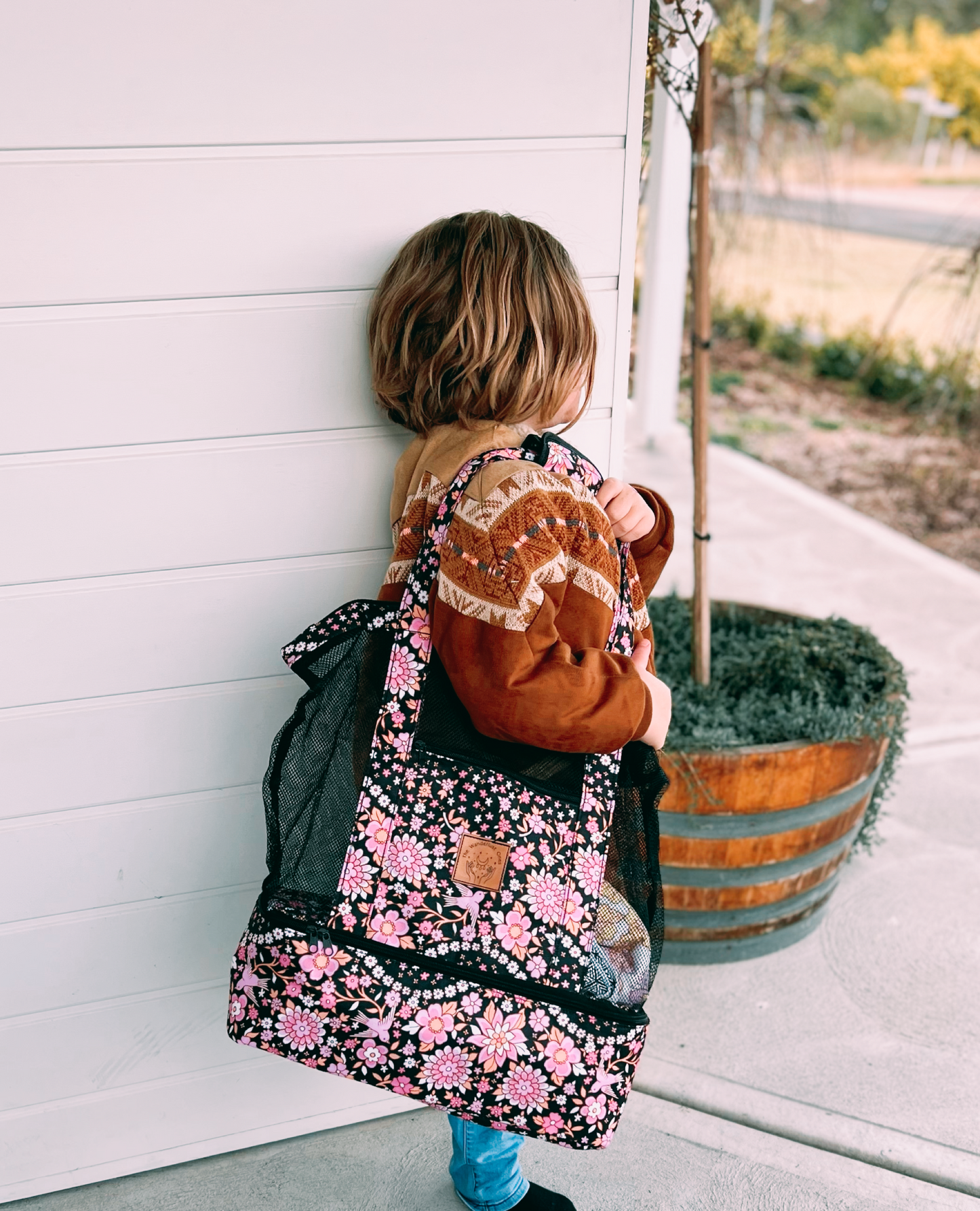SALE- Wanderlust Beach Bag - Birdie Print