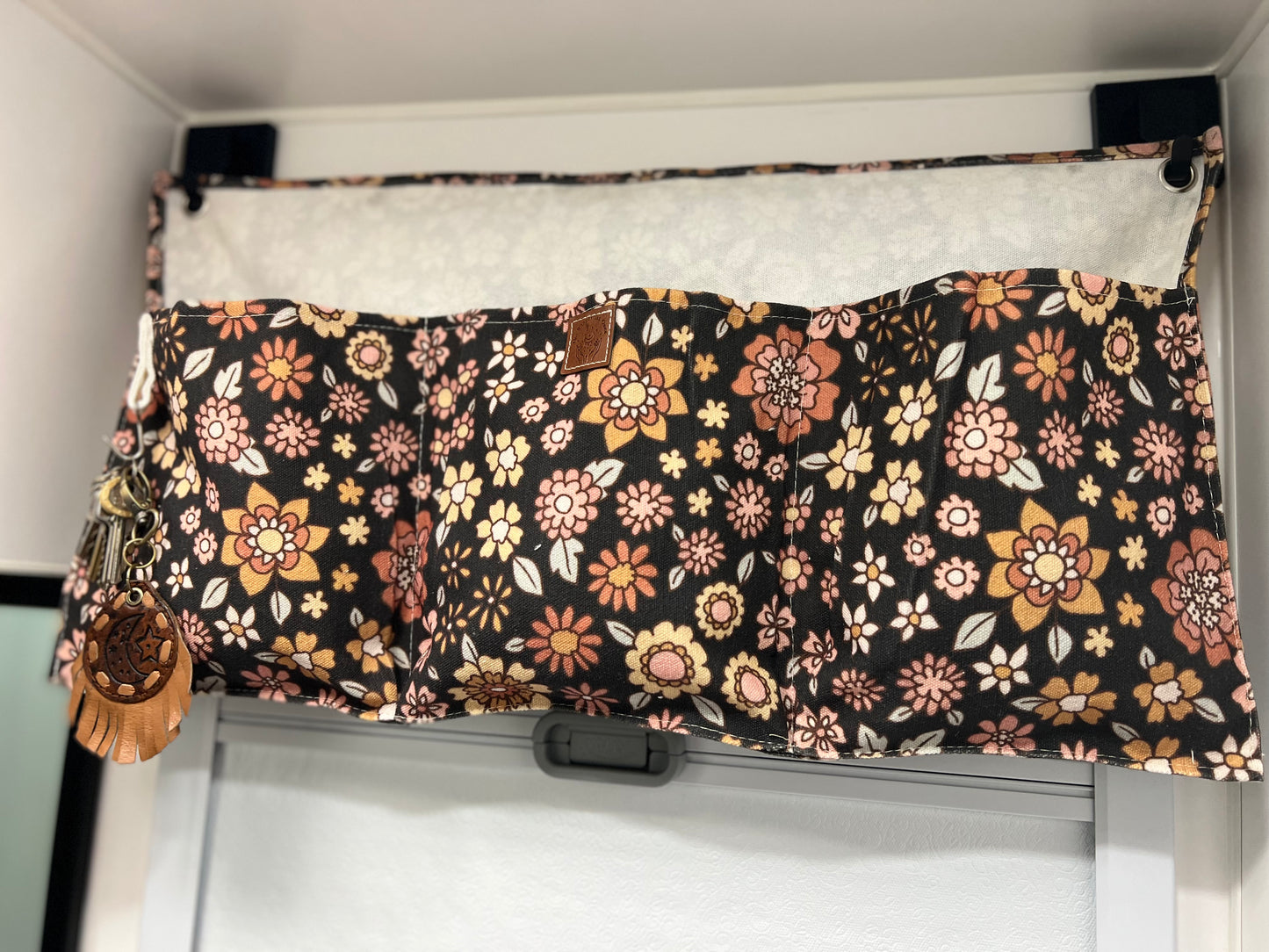 Organisation Pockets - Black floral