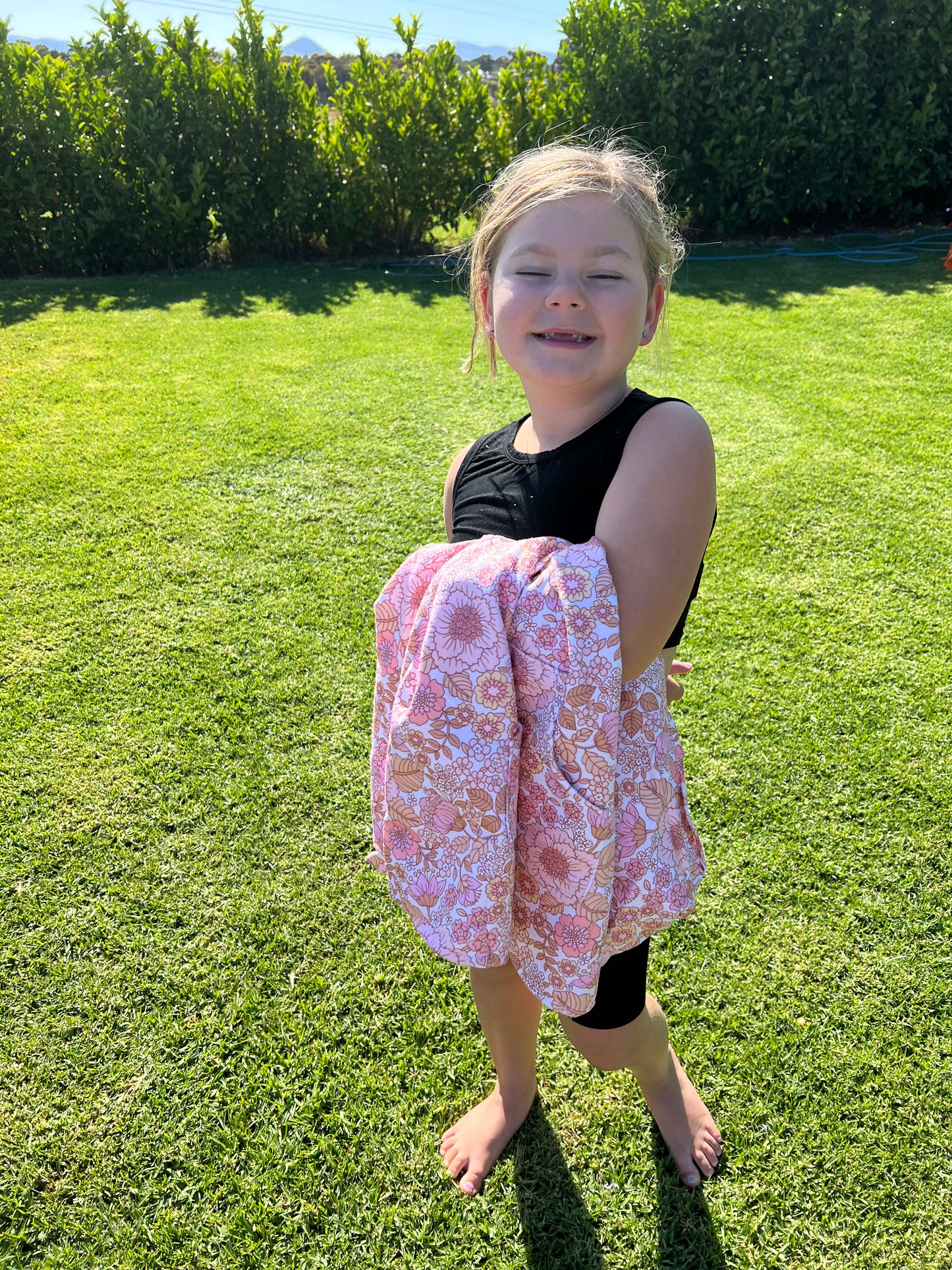 Kids “Poppy” poncho towel