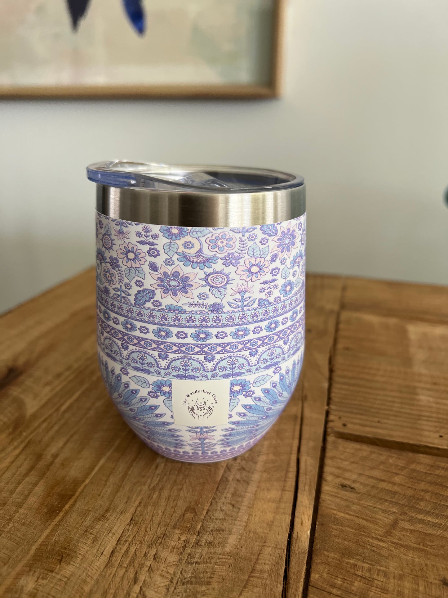 Peacock Floral insulated cup