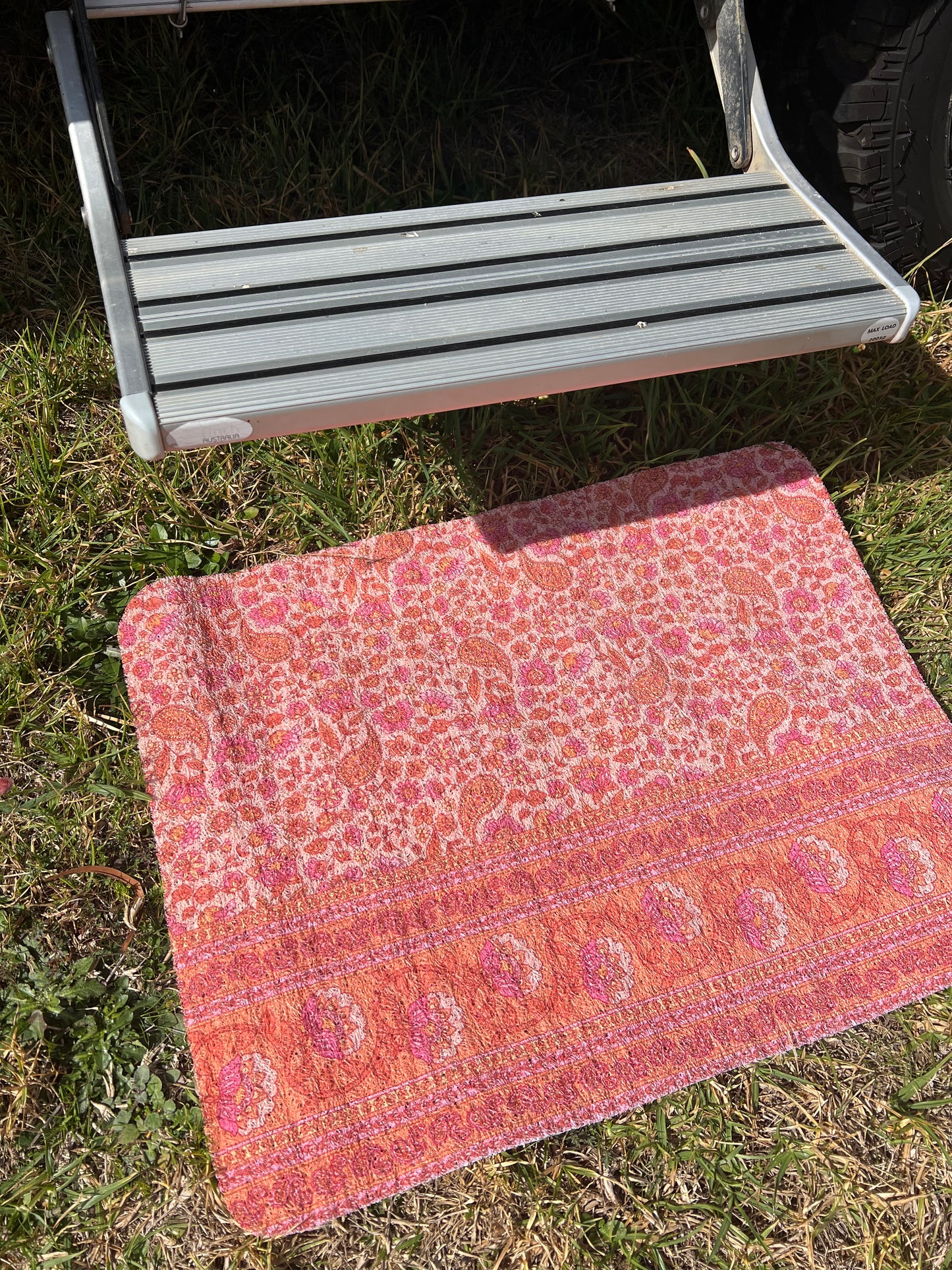 SALE- Step & Floor Mat SET - Just Peachy