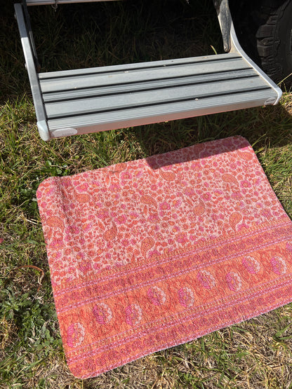 SALE- Step & Floor Mat SET - Just Peachy