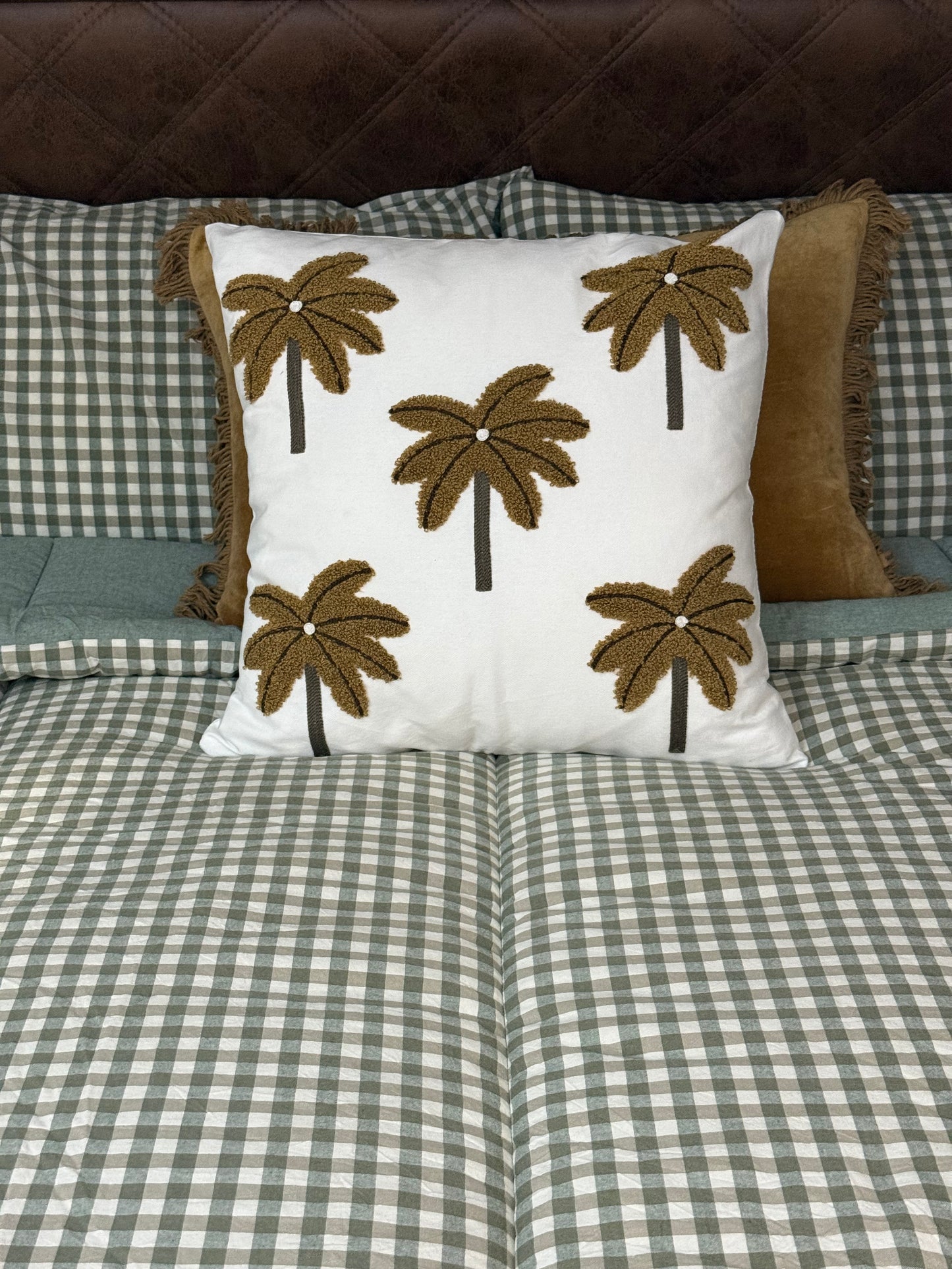 Noah- Eucalyptus Green Gingham - Main