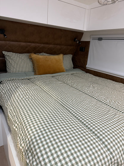 Noah- Eucalyptus Green Gingham - Main