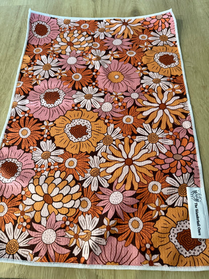 Quick Dry Tea Towel - Retro Florals