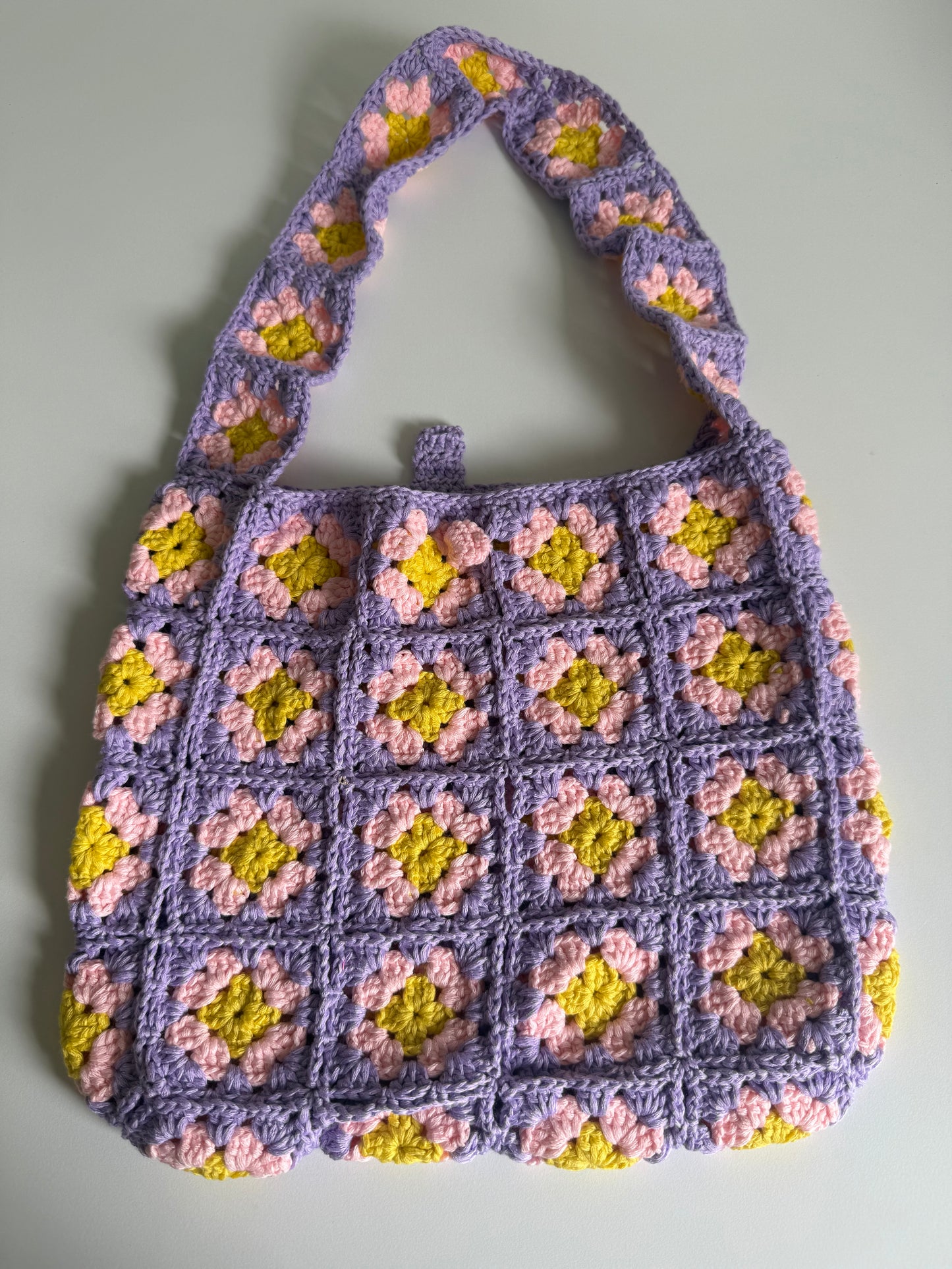 Patchwork Crochet Tote