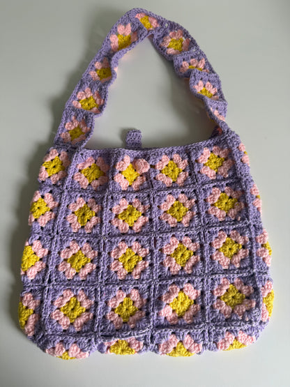 Patchwork Crochet Tote