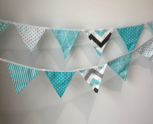 Triangle Bunting - Aqua