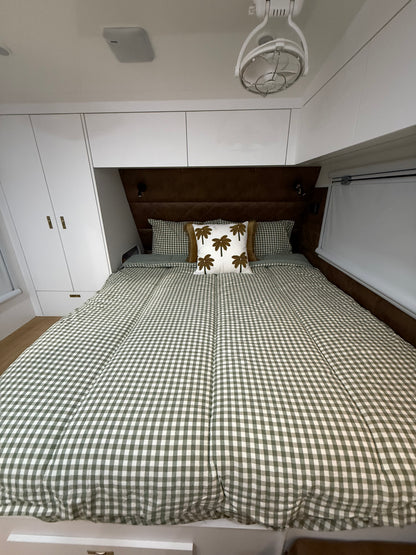 Noah- Eucalyptus Green Gingham - Main