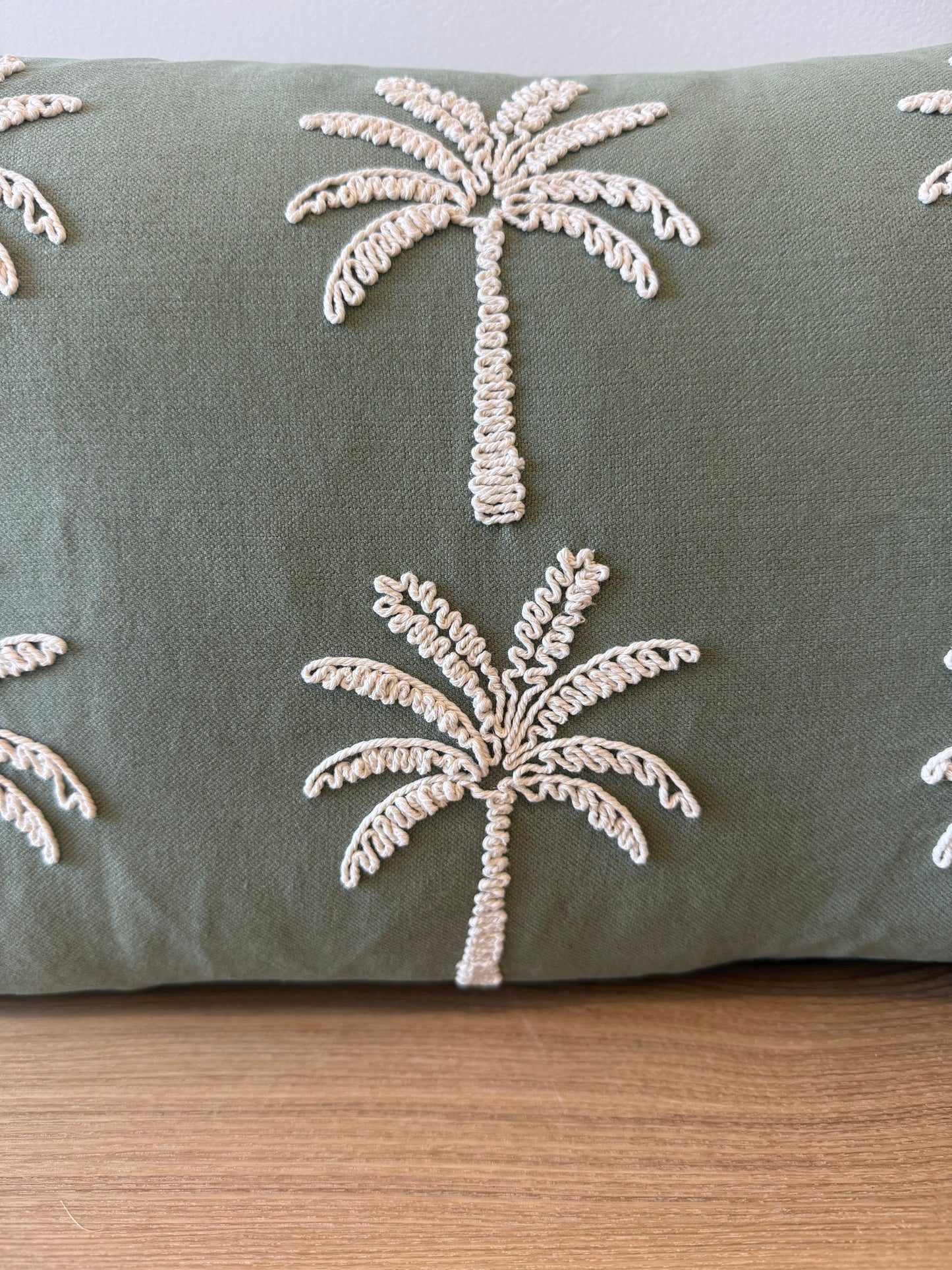 Palm Paradise Cushion - Green