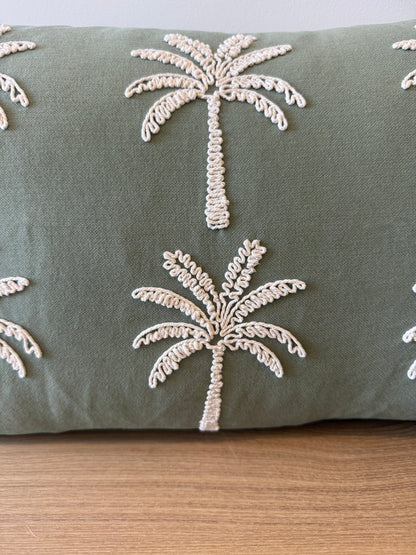 Palm Paradise Cushion - Green