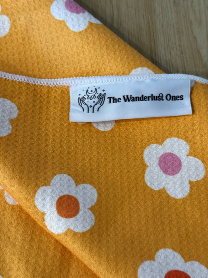 Quick Dry Tea Towel - Happy Daisy