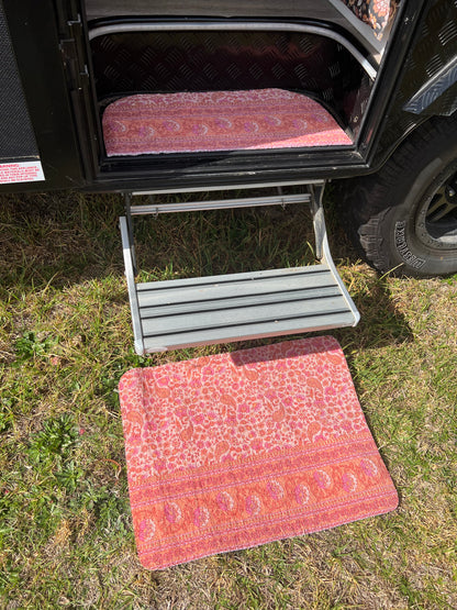 SALE- Step & Floor Mat SET - Just Peachy