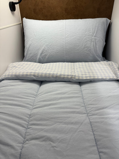 Quinn- Solid Cornflour Blue - Bunk