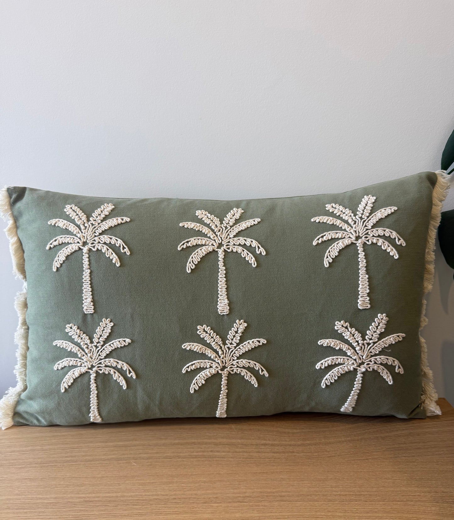 Palm Paradise Cushion - Green