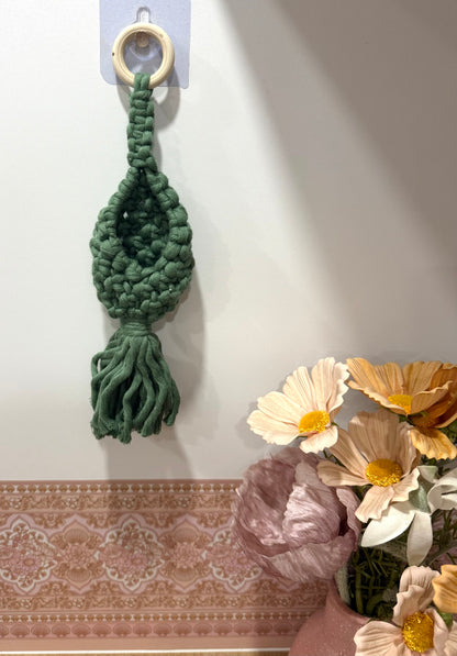 SALE- Macrame Wall Hanging Pouch
