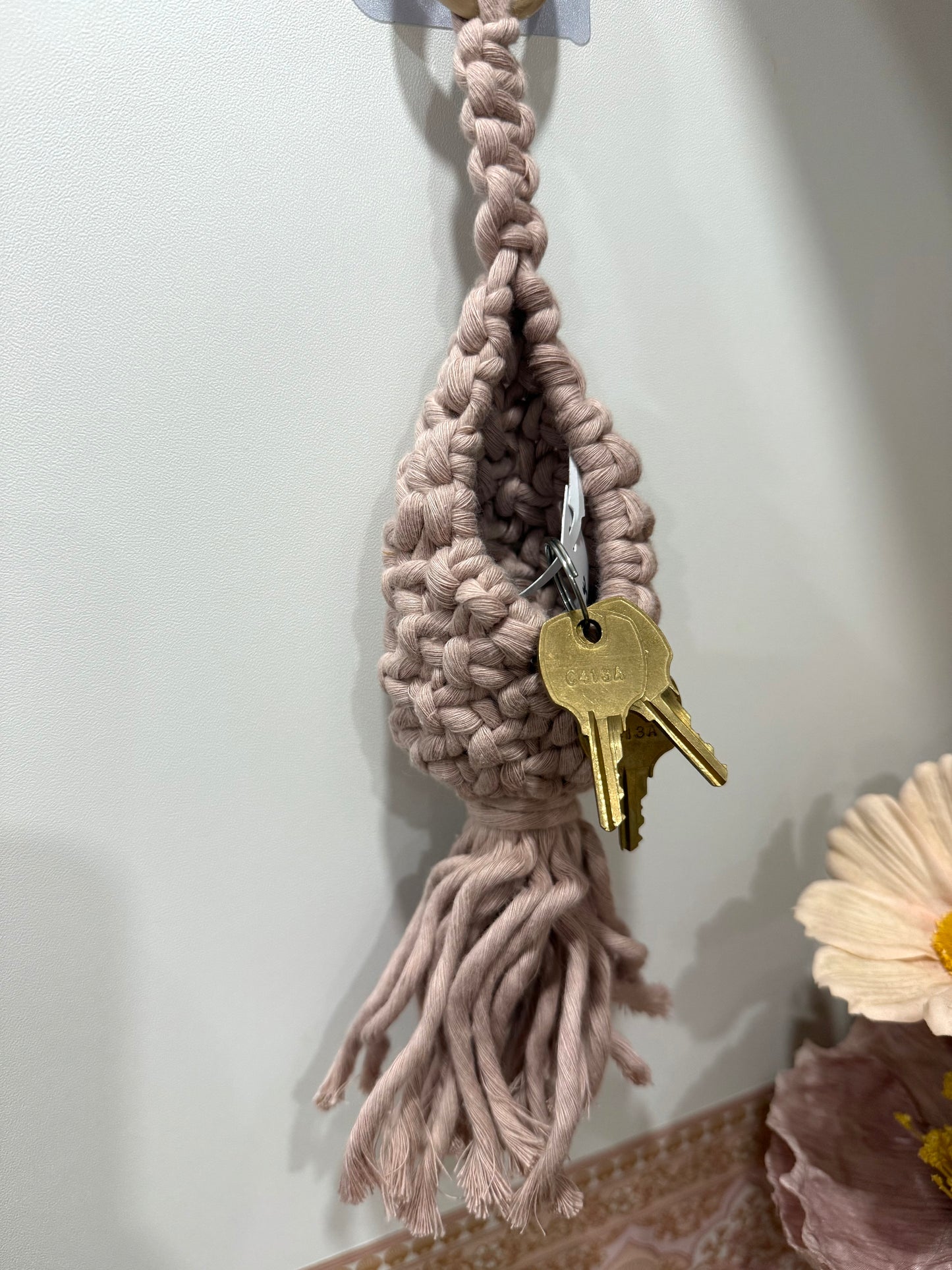 SALE- Macrame Wall Hanging Pouch