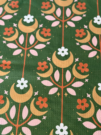Quick Dry Tea Towel - Crescent Garden