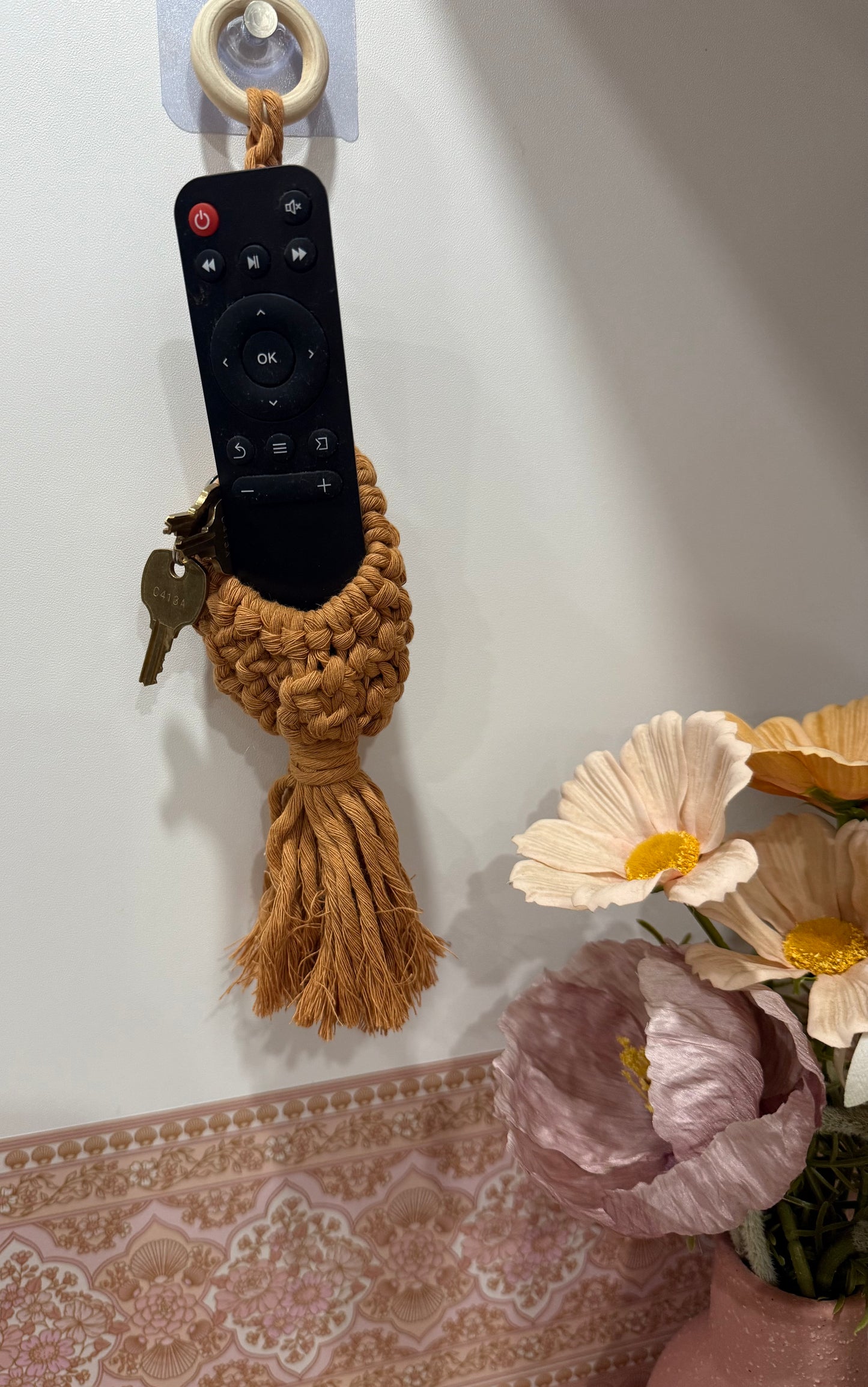 SALE- Macrame Wall Hanging Pouch