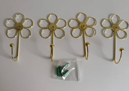Daisy Wall Hooks (set of 4)