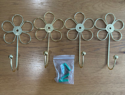 Daisy Wall Hooks (set of 4)