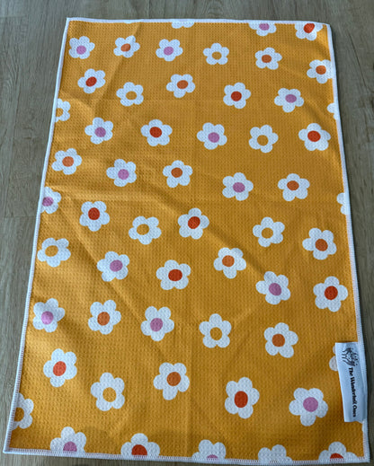 Quick Dry Tea Towel - Happy Daisy