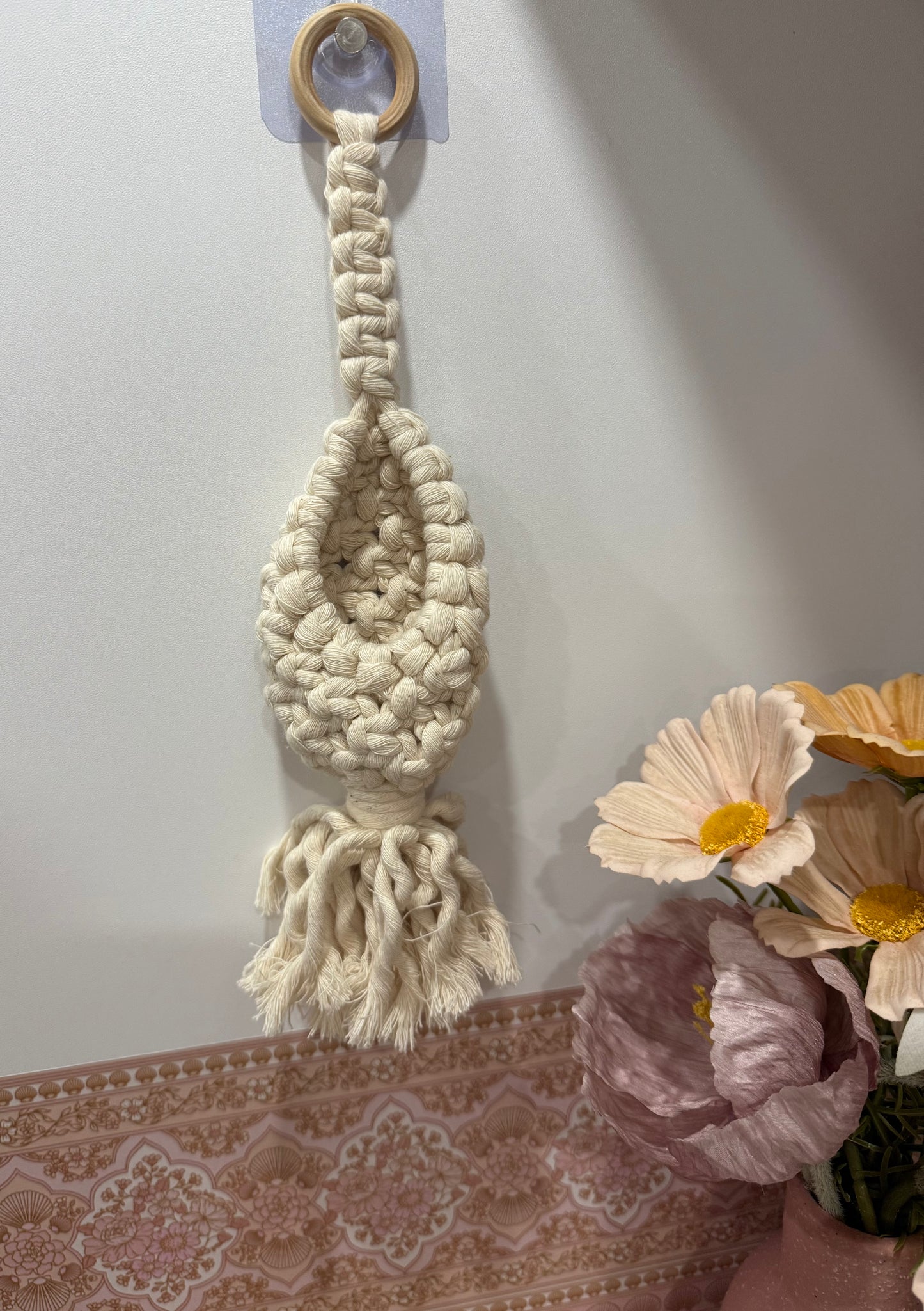 SALE- Macrame Wall Hanging Pouch