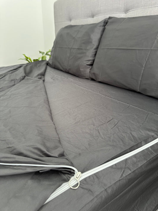 Deep Coal SHEET SET - Double/Queen