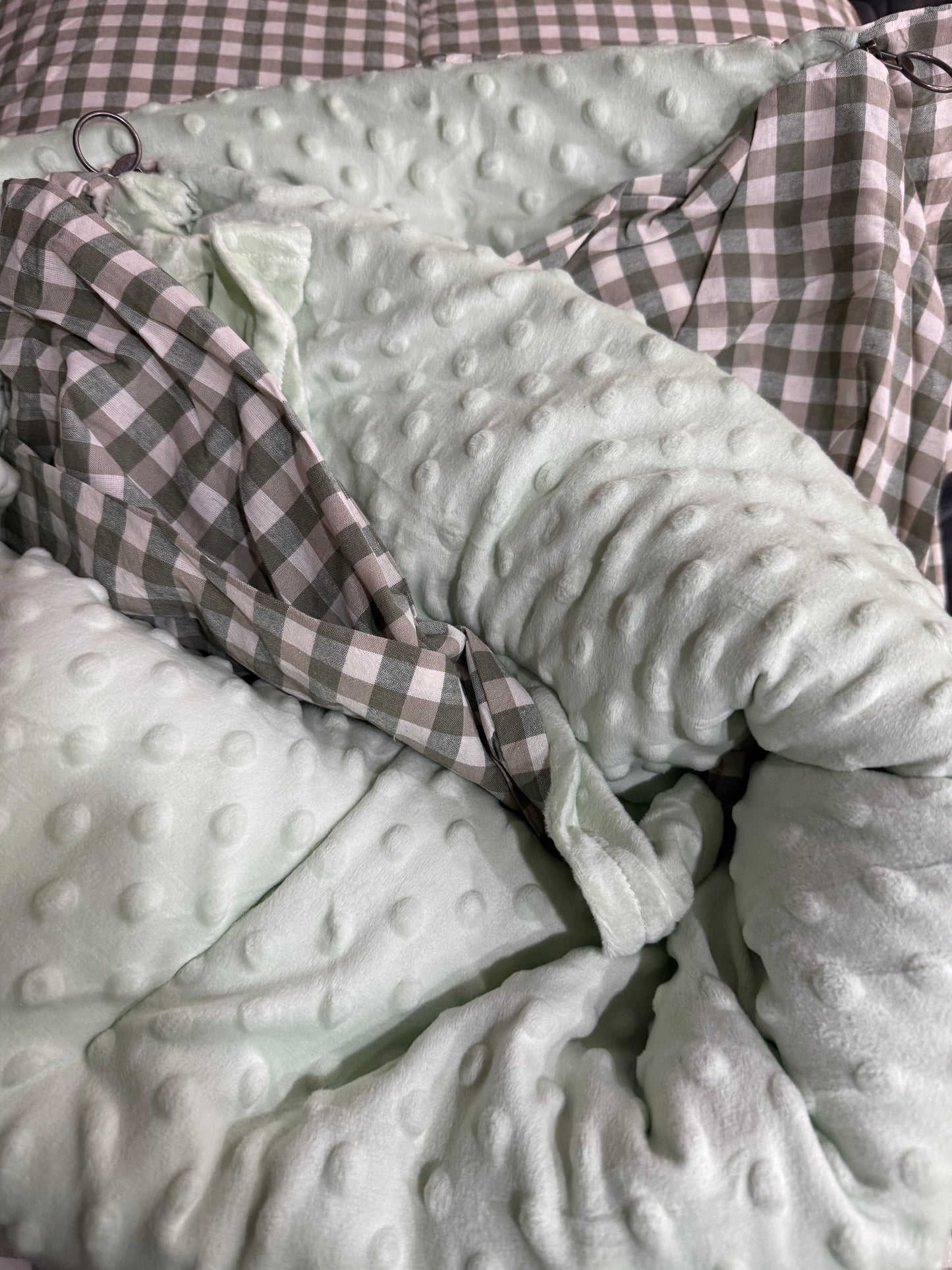 Noah- Eucalyptus Green Gingham - Main