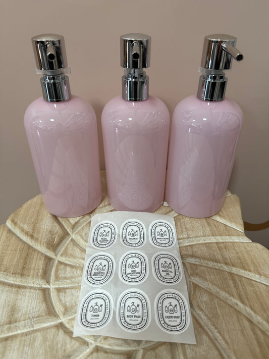 Dispenser Bottles - Pink