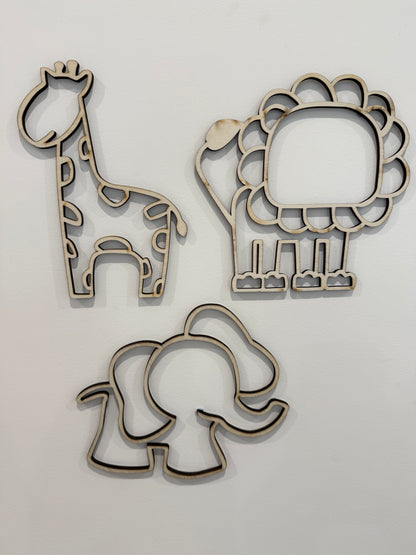 Safari Wall Art Set