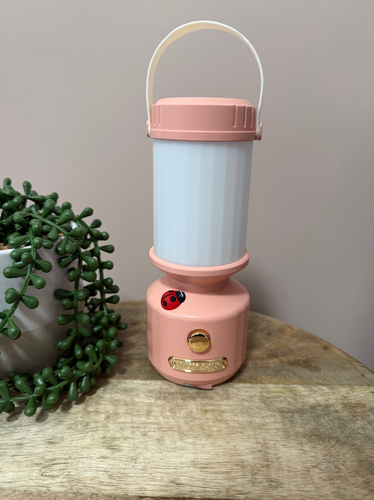 Tall Retro Lantern - peach